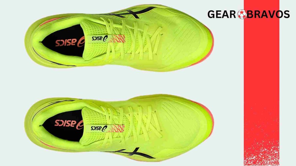 Top view of ASICS Sky Elite FF 3 showing the breathable mesh upper and snug fit.