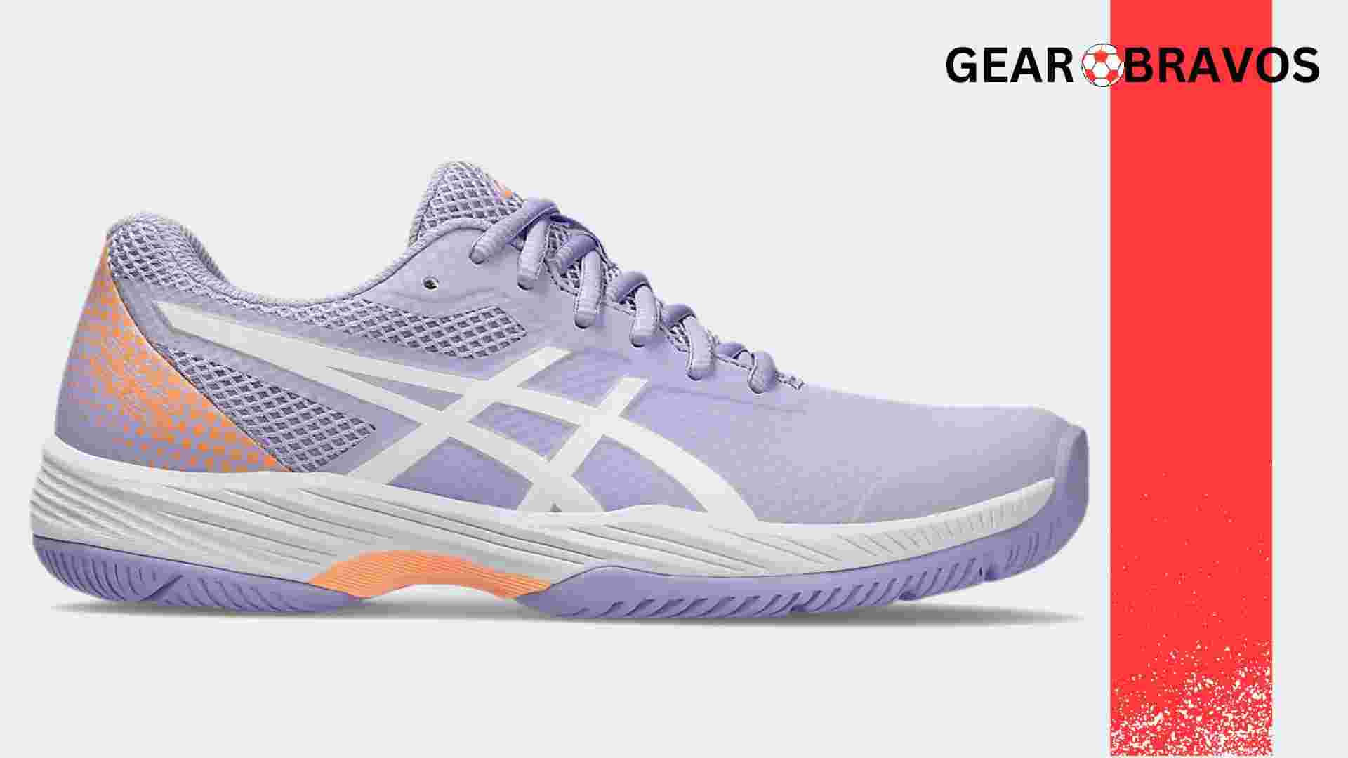 ASICS GEL-GAME 9 pickleball shoes designed for women, featuring advanced stability and cushioning technology.