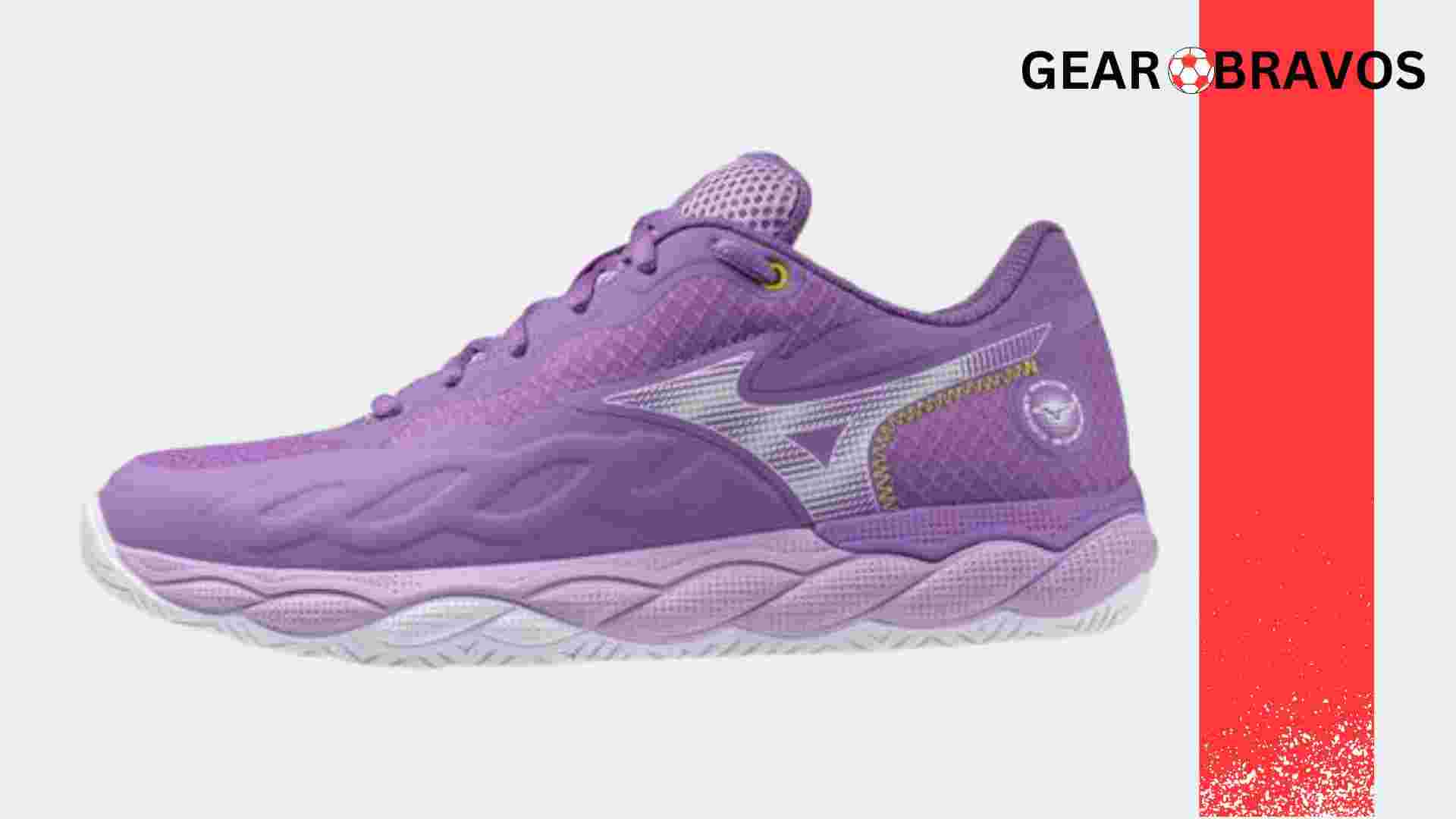 Mizuno Wave Enforce Court AC showcasing lightweight design and agility-focused features for women’s pickleball.